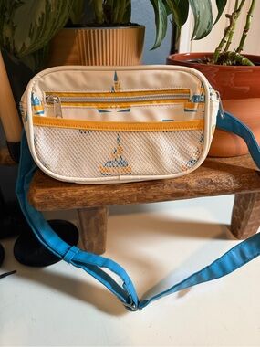 Walt Disney World Crossbody Bag with Yellow and Blue Accents
